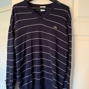 Men’s Lacoste V-neck pullover sweater